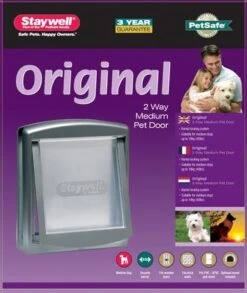 Petsafe 757 Hondenluik - Medium - Zilver/Tranparant -Hondenartikelen Winkel 1010x1200 4