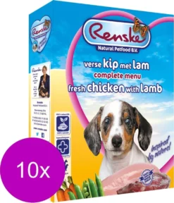 10x Renske Vers Gestoomd Complete Menu Kip - Lam 395 Gr -Hondenartikelen Winkel 1028x1200 3