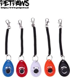 Merkloos PetPaws - Training Clicker Voor De Hond - Rood