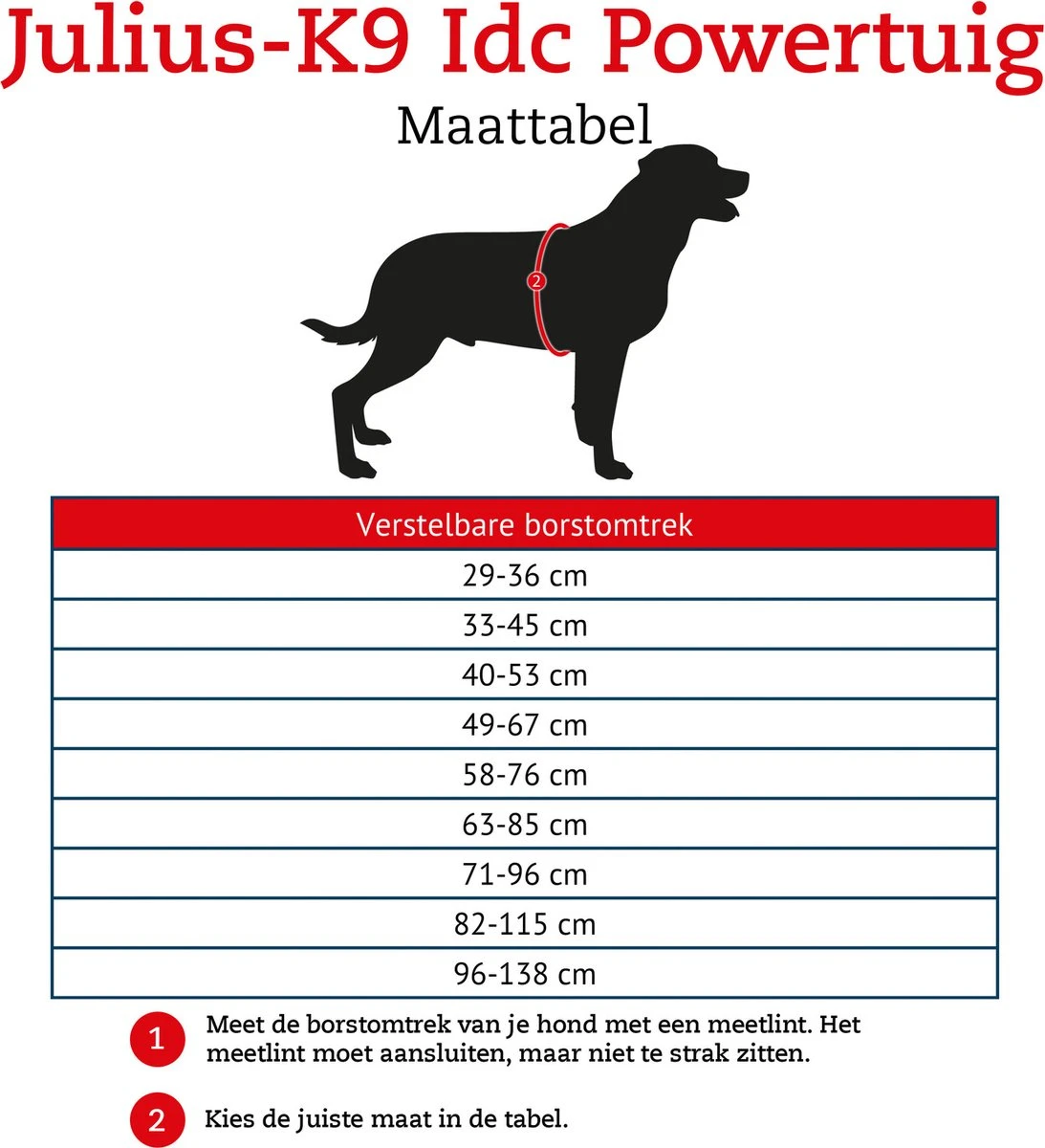 Julius K9 Julius-K9 IDC®Powertuig, XL - Maat 2, Zwart 9 Julius K9 Julius-K9 IDC®Powertuig, XL - Maat 2, Zwart - Afbeelding 9