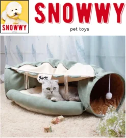 SNOWWY - Kattentunnel Met Kattenmand In één - Origineel En Uniek Design - Kattenhuis - Kattenhuis - Kat Kussen - Kattenbed - Matcha Groen 15 SNOWWY - Kattentunnel Met Kattenmand In één - Origineel En Uniek Design - Kattenhuis - Kattenhuis - Kat Kussen - Kattenbed - Matcha Groen -Hondenartikelen Winkel 1099x1200 5