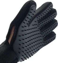 Borstel Voor Huisdieren - 2 Stuks LINKS + RECHTS - Voor Elke Vacht - Silicone - Vachtborstel - Borstel Handschoen - Zwart- ODaani -Hondenartikelen Winkel 1112x1200 3