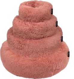 District 70 FUZZ - Hondenmand Comfortabel En Zacht Pluche - Zand, Oudroze, Donkergrijs En Lichtgrijs In S/M/L/XL - Maat: Medium, Kleur: Zand -Hondenartikelen Winkel 1122x1200