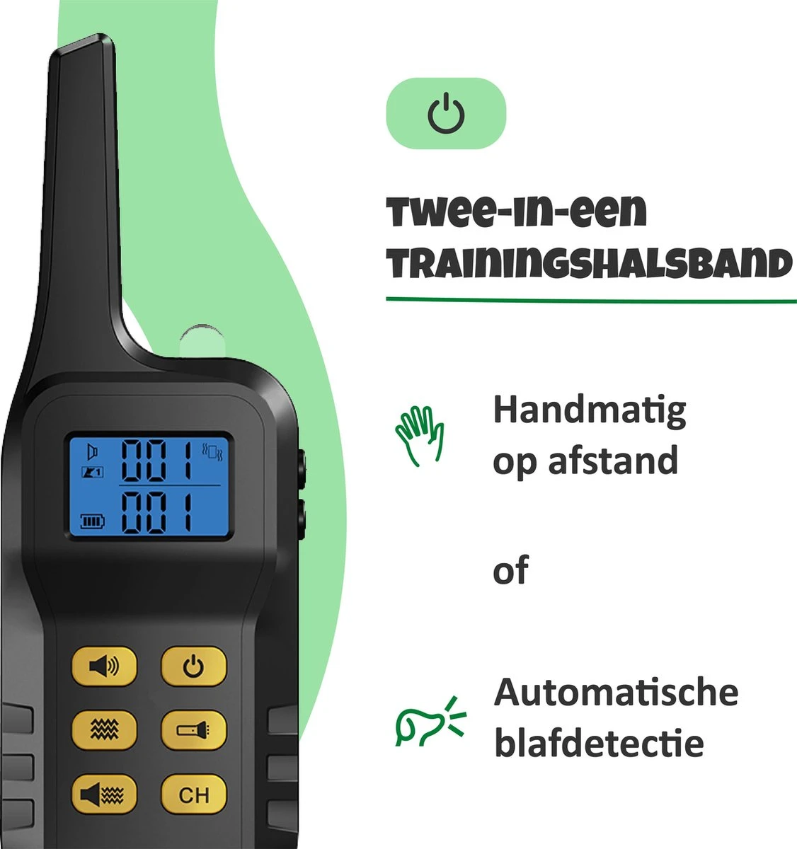 Anti Blafband Met Afstandsbediening - Blafband Voor Honden - Anti Blaf Apparaat Zonder Schok - Twee In Een Trainingshalsband 2 Anti Blafband Met Afstandsbediening - Blafband Voor Honden - Anti Blaf Apparaat Zonder Schok - Twee In Een Trainingshalsband - Afbeelding 2