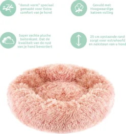 Studio Proud - Donut Mand - Honden En Katten Slaapbed - 50 Cm Roze - Pluche Hondenmand - Verkrijgbaar In Verschillende Maten En Kleuren 9 Studio Proud - Donut Mand - Honden En Katten Slaapbed - 50 Cm Roze - Pluche Hondenmand - Verkrijgbaar In Verschillende Maten En Kleuren -Hondenartikelen Winkel 1131x1200