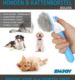 Professionele Kattenborstel/Hondenborstel + BONUS - Bovenvacht | Ondervacht - Langharige | Kortharige - Haarverwijderaar Voor Huisdieren - Kattenkam - Hondenkam -Hondenartikelen Winkel 1137x1200 3