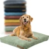 Rexproduct Hondenkussen - Hondenmand - Hondenbed Met Rits En Wasbaar - Manden & Kussens 90 X 110 CM - 0 Tot 80 Kg - SoftPet Groen