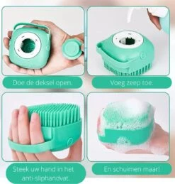 Merkloos Dierenborstel - Douche - Bad - Hond - Kat - Vachtverzorging - Scrubber - Borstel -Hondenartikelen Winkel 1146x1200 14