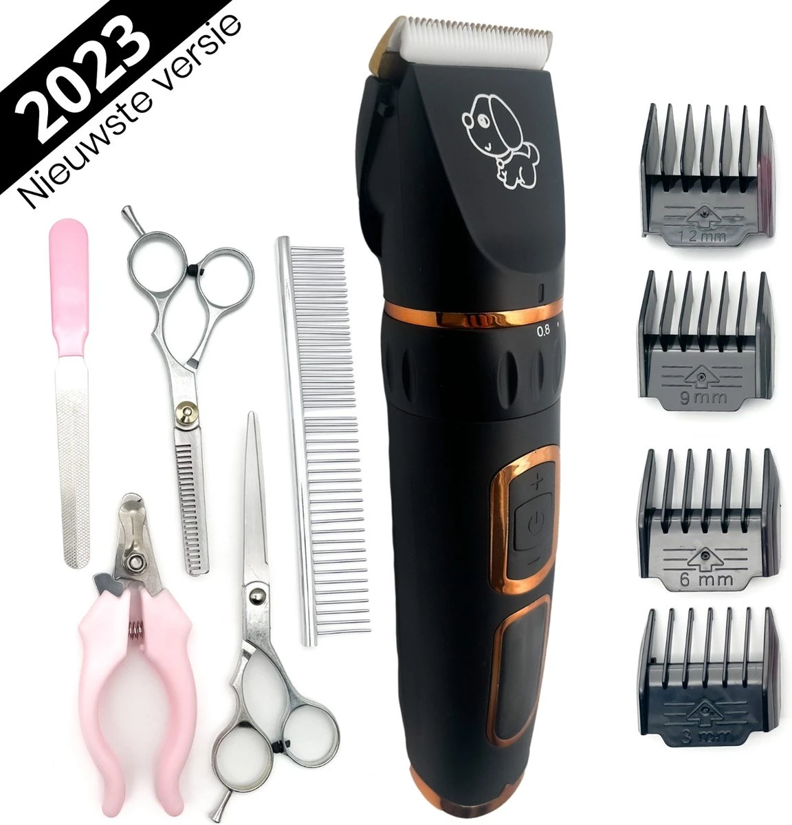 YE™ Professionele Dieren/honden Tondeuse Set Extra Krachtig - Honden Trimmer - Lang Of Kortharige Huisdieren Katten & Honden - Draadloos - Weinig Geluid 1 YE™ Professionele Dieren/honden Tondeuse Set Extra Krachtig - Honden Trimmer - Lang Of Kortharige Huisdieren Katten & Honden - Draadloos - Weinig Geluid