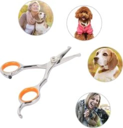 Merkloos Premium Gebogen Trimschaar Honden - Huisdier Trimmen - Hoofd, Poten Ogen & Oren - Kat & Hond Knippen - Veilige Schaar -Hondenartikelen Winkel 1159x1200 4
