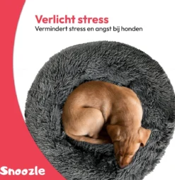 Snoozle Hondenmand - Zacht En Luxe Hondenkussen - Wasbaar - Fluffy - Hondenmanden - 80cm - Grijs -Hondenartikelen Winkel 1165x1200 3