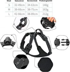Somstyle Anti Trek Hondentuig L Met Hondenriem - Leiband - Y Tuig Hond - Hondenharnas - Riem - Zwart -Hondenartikelen Winkel 1166x1200 14