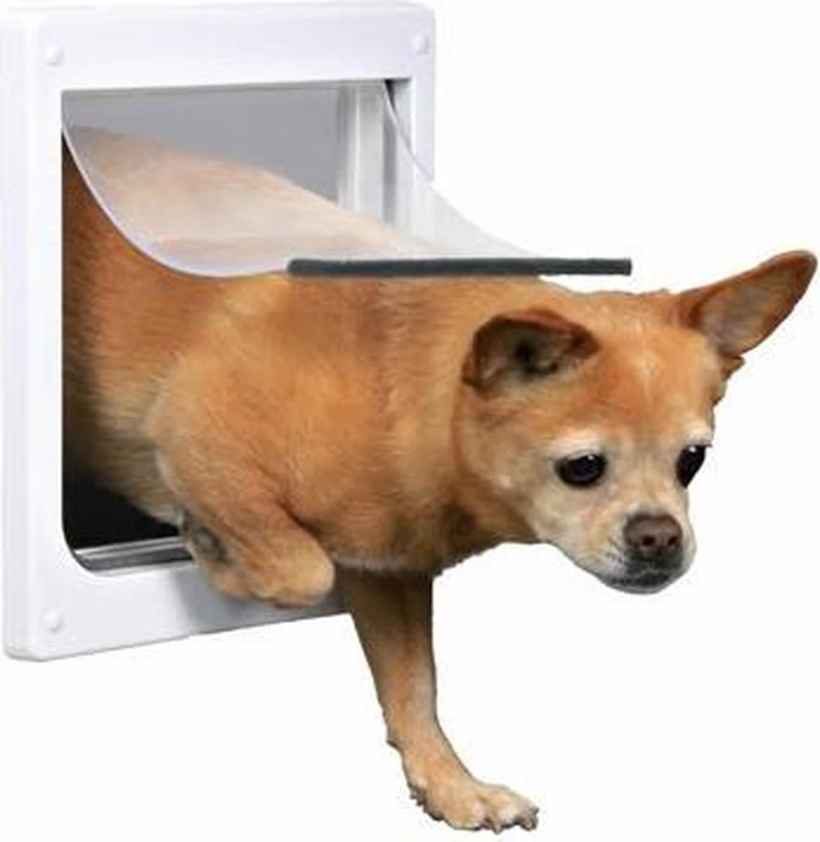 Trixie 2-Weg Hondenluik Wit - M-XL 39 X 45 CM 9 Trixie 2-Weg Hondenluik Wit - M-XL 39 X 45 CM - Afbeelding 9