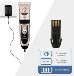 LifeGoods Hondentondeuse - Voor Katten En Honden - Complete Set - 5 Standen - Draadloos - Oplaadbaar - Goud/Zwart -Hondenartikelen Winkel 1170x1200 6