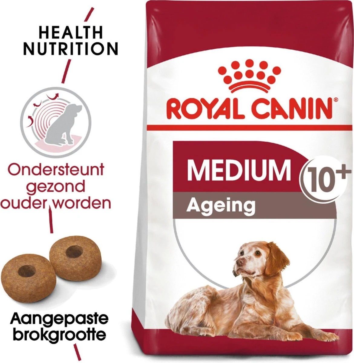 Royal Canin Medium Ageing 10+ - Hondenvoer - 15 Kg 2 Royal Canin Medium Ageing 10+ - Hondenvoer - 15 Kg - Afbeelding 2