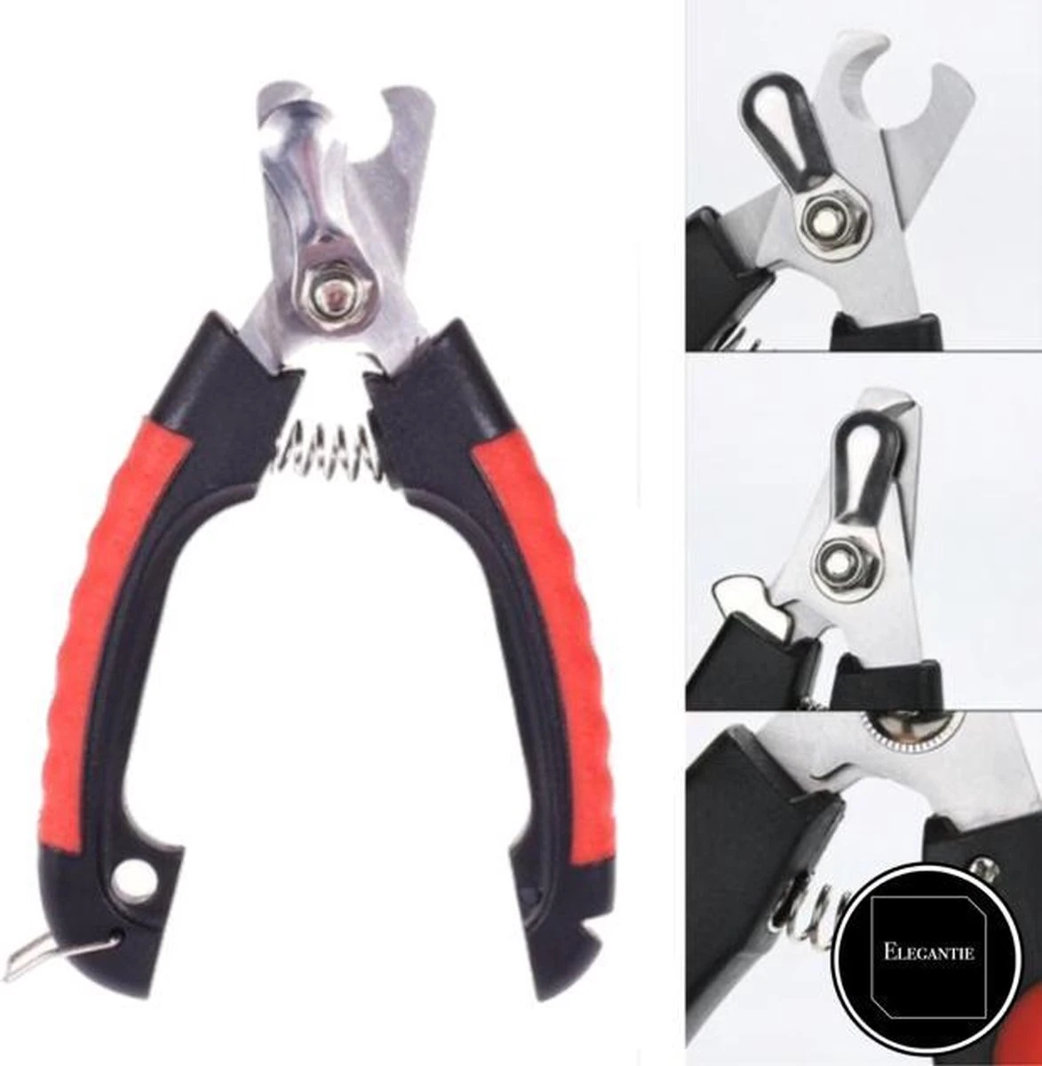 ElegaPet Professionele Nagelknipper Hond L - Rood Zwart - Dier - Nageltang Met Veiligheidsstop Nagelschaar 4 ElegaPet Professionele Nagelknipper Hond L - Rood Zwart - Dier - Nageltang Met Veiligheidsstop Nagelschaar - Afbeelding 4