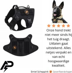 Always Prepared © Pro K9 Tuig + Riem – Anti Trek Tuig – Honden Harnas – Y Tuig Hond – Tactical Hondenvest – Best Getest 2022 – Tuigje Hond – Middel En Grote Hond – Honden Tuigje – Harnas Hond – Veiligheidstuig – 450KG Anti Trek Test – Zwart Maat L -Hondenartikelen Winkel 1174x1200 16
