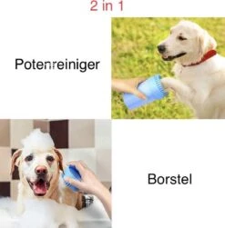 Fuzly - Hondenpoot Reiniger - + Handdoek - Hondenborstel - Hondenverzorging - Verzorging Hond - Hond Wassen - Blauw -Hondenartikelen Winkel 1181x1200 12