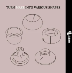 District 70 MAZE 3-in-1 Opvouwbare Kartonnen Kattenmand - Inclusief Catnip Balletje - Voor Slapen, Spelen En Krabben! -Hondenartikelen Winkel 1184x1200 10