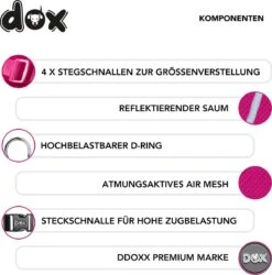 DDOXX Hondenharnas, Reflecterend, Verstelbaar, Breakaway | Borstharnas Voor Klein, Middelgroot | Hondenharnas Hond Kat Puppy Auto | Kattenharnas Puppy Harnas | Roze Roze, S 13 DDOXX Hondenharnas, Reflecterend, Verstelbaar, Breakaway | Borstharnas Voor Klein, Middelgroot | Hondenharnas Hond Kat Puppy Auto | Kattenharnas Puppy Harnas | Roze Roze, S -Hondenartikelen Winkel 1184x1200 14