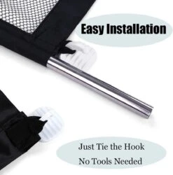 Merkloos ACE Pets – Oprolbaar Hondenrek Voor Binnen - Traphekje Hond Zonder Boren - Veiligheidshek Deurhekje - 180 X 72 Cm - Zwart -Hondenartikelen Winkel 1185x1200 20