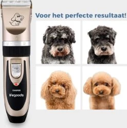 LifeGoods Hondentondeuse - Voor Katten En Honden - Complete Set - 5 Standen - Draadloos - Oplaadbaar - Goud/Zwart -Hondenartikelen Winkel 1187x1200 10