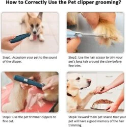 Buxibo Professionele Dieren Tondeuse Set - Tondeuse + Schaar - Voor Huisdieren Honden & Katten - Draadloos - Oplaadbare Pet Trimmer - Precieze Clipper - Low Noise -Hondenartikelen Winkel 1188x1200 6