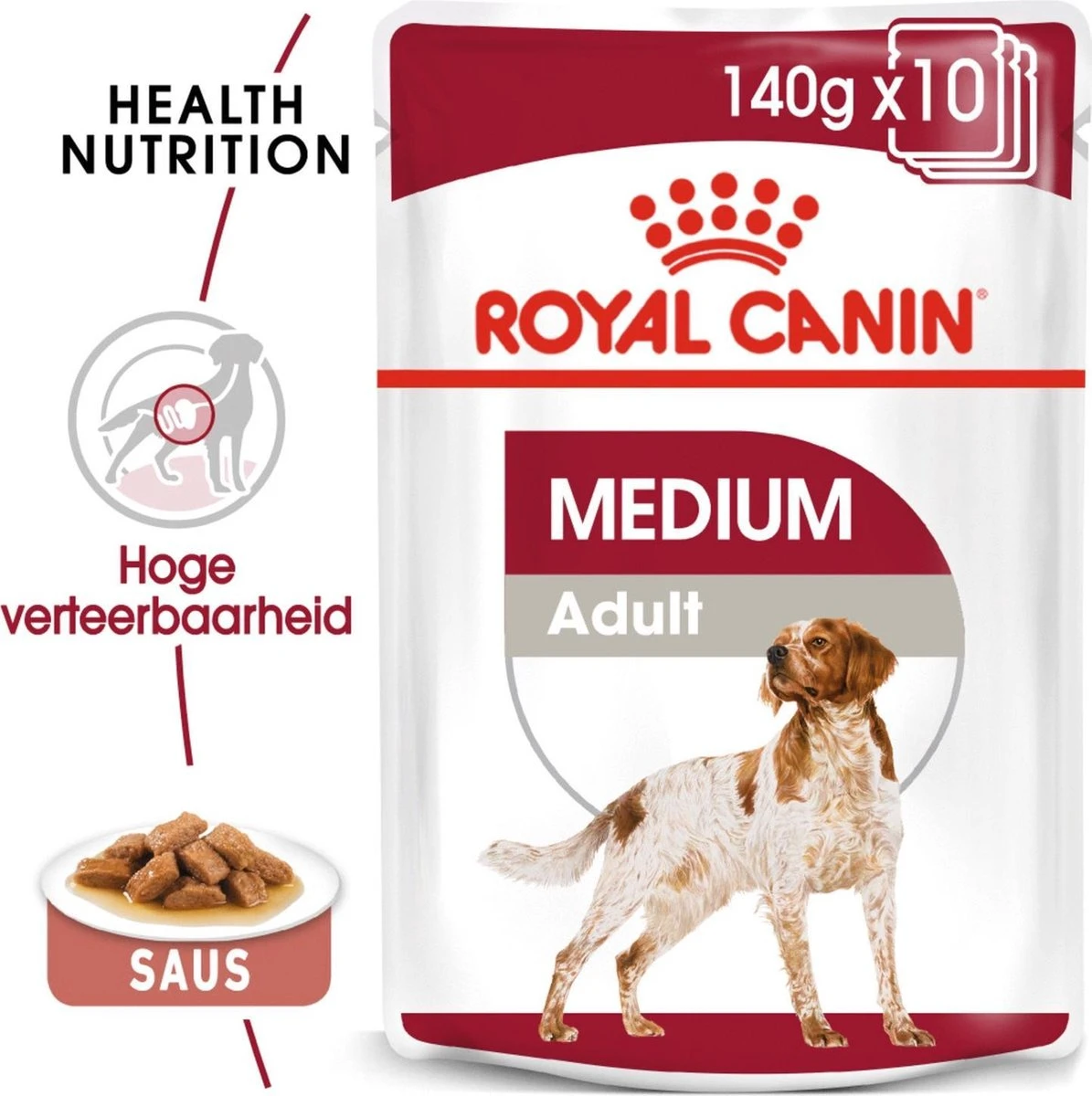 Royal Canin Shn Medium Adult Pouch - Hondenvoer - 10 X 140 G 8 Royal Canin Shn Medium Adult Pouch - Hondenvoer - 10 X 140 G - Afbeelding 8