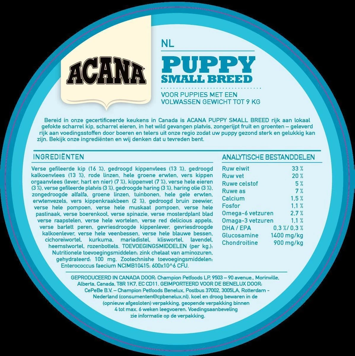 Acana Heritage Puppy Small Breed (6 KG) 4 Acana Heritage Puppy Small Breed (6 KG) - Afbeelding 4