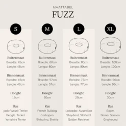 District 70 FUZZ - Hondenmand Comfortabel En Zacht Pluche - Zand, Oudroze, Donkergrijs En Lichtgrijs In S/M/L/XL - Maat: Medium, Kleur: Zand -Hondenartikelen Winkel 1198x1200 30