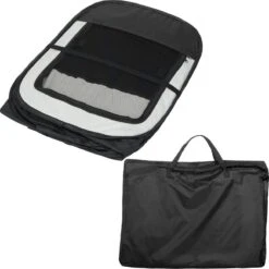 Dailyibed Opvouwbare Puppyren - Zwart - 115x115x58 Cm - Incl. Draagtas - Incl. Voederbak -Hondenartikelen Winkel 1198x1200 46