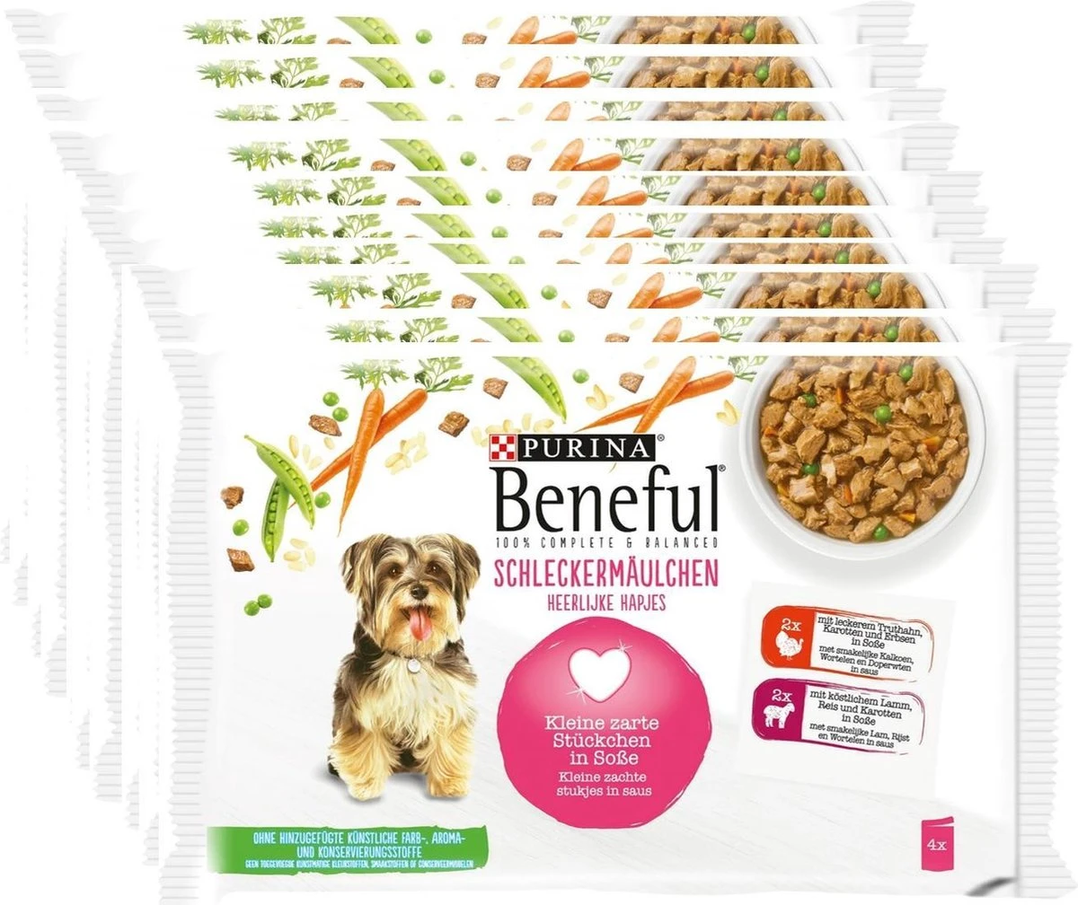 Beneful Pouch - Hondenvoer Kalkoen & Lam In Saus - 40 X 100 G 2 Beneful Pouch - Hondenvoer Kalkoen & Lam In Saus - 40 X 100 G - Afbeelding 2