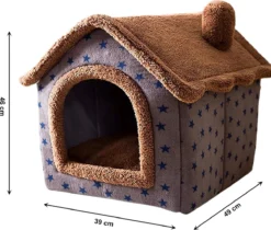 Château Animaux® Hondenhuis - Kattenhuis - 50 X 40x 46 Cm - Dierenhuis - Kattenhok - Hondentent - Hondenhuisjes Voor Binnen - Bruin 12 Château Animaux® Hondenhuis - Kattenhuis - 50 X 40x 46 Cm - Dierenhuis - Kattenhok - Hondentent - Hondenhuisjes Voor Binnen - Bruin -Hondenartikelen Winkel 1200x1022 1