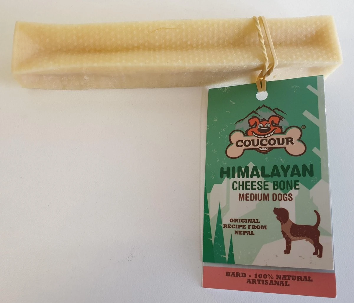 Coucour - Yak Kaas - Hondensnacks - Himalayan Cheese Bone - Medium 70Gram 1 Coucour - Yak Kaas - Hondensnacks - Himalayan Cheese Bone - Medium 70Gram