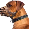 Sharon-B Muilkorf Hond - Camo Bruin - Maat M - Snuitomtrek 26 Tot 30 Cm - Voor Middelgrote Honden