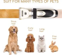 Nobleza B78 - Dieren Tondeuse Set - 4 Opzetkammen - Voor Huisdieren Katten & Honden - Draadloos -Hondenartikelen Winkel 1200x1062 5