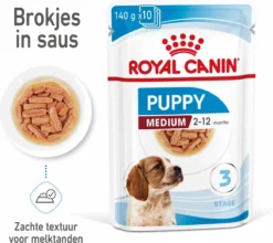 Royal Canin Shn Medium Puppy Pouch - Hondenvoer - 10 X 140 G -Hondenartikelen Winkel 1200x1067 3