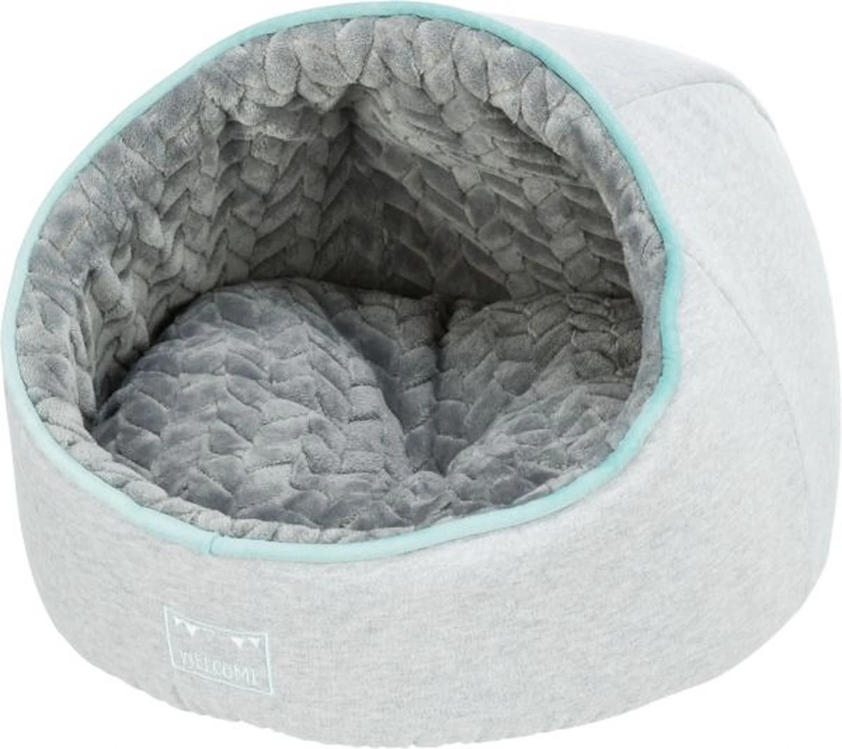 Trixie Hondenmand Iglo Junior Lichtgrijs / Mintgroen - 40X40X27 CM 4 Trixie Hondenmand Iglo Junior Lichtgrijs / Mintgroen - 40X40X27 CM - Afbeelding 4