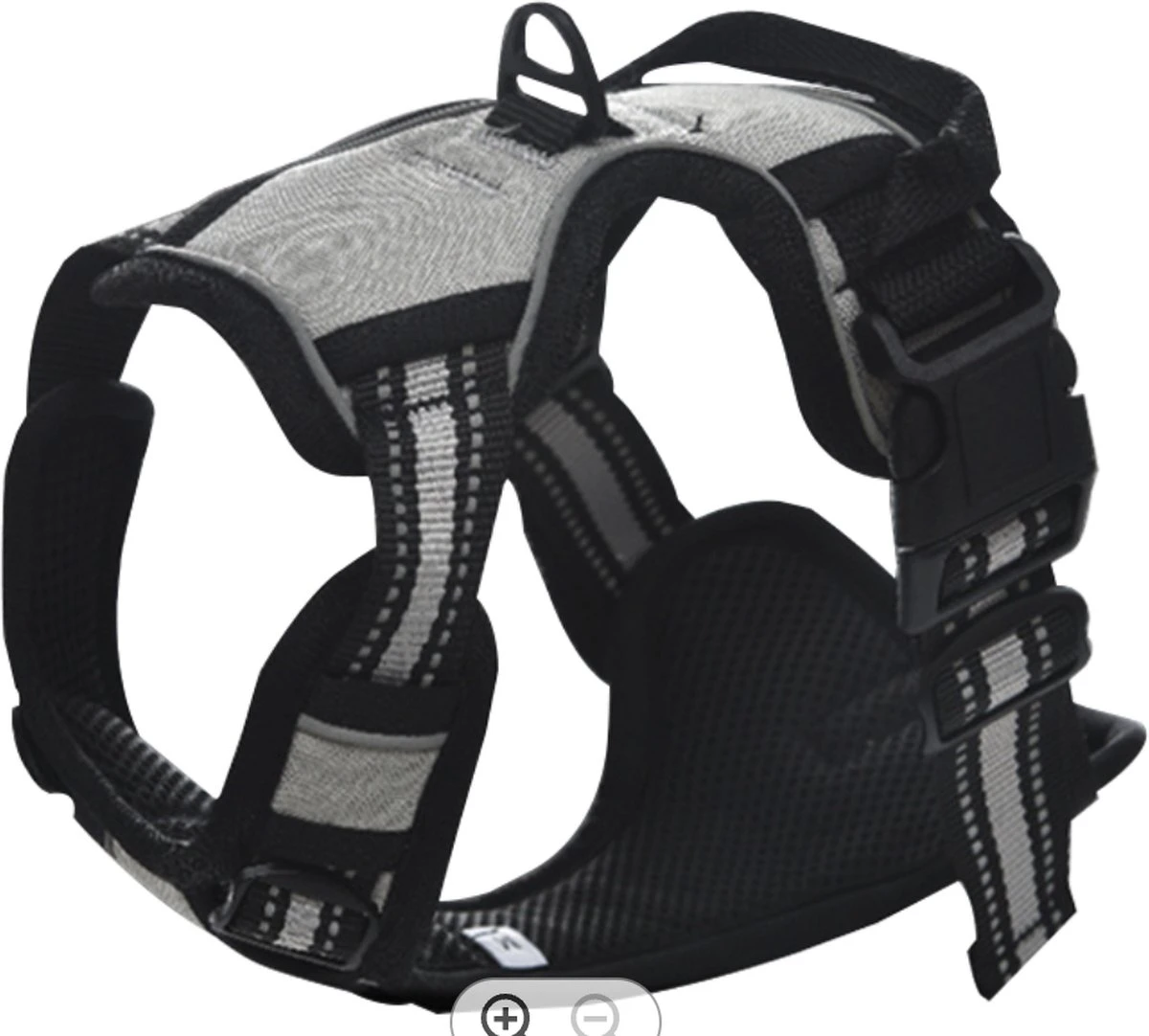 Mister Mill Hondentuigje 2x Klikgesp Maat XL Grijs - Anti-Trek Tuig Hondenharnas - Y Tuig Hond Reflecterend 8 Mister Mill Hondentuigje 2x Klikgesp Maat XL Grijs - Anti-Trek Tuig Hondenharnas - Y Tuig Hond Reflecterend - Afbeelding 8