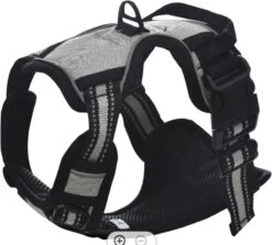 Mister Mill Hondentuigje 2x Klikgesp Maat S Grijs - Anti-Trek Tuig Hondenharnas - Y Tuig Hond Reflecterend -Hondenartikelen Winkel 1200x1082 5