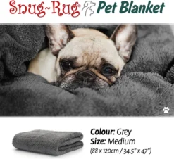 Snug-Rug Huisdier Deken Voor Honden En Katten – Small Slate Grey Kattendeken Hondendeken – Vetbed Hond Bench Bank Fleece Kat Dierendeken Kattendekentjes Kattendekentje Dierenmat Hondenmat Plaid Kattendekens Kattenplaid -Hondenartikelen Winkel 1200x1099 2