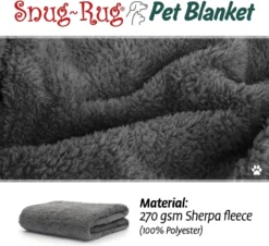 Snug-Rug Huisdier Deken Voor Honden En Katten – Small Slate Grey Kattendeken Hondendeken – Vetbed Hond Bench Bank Fleece Kat Dierendeken Kattendekentjes Kattendekentje Dierenmat Hondenmat Plaid Kattendekens Kattenplaid -Hondenartikelen Winkel 1200x1099 3