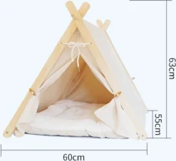 Dogs&Co Tippi Tent Voor Katten Of Kleine Honden Ecru -Hondenartikelen Winkel 1200x1104 1