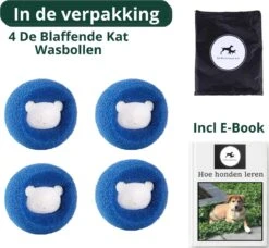 De Blaffende Kat Wasdrogerbollen - Droger Ballen - Huisdier Haarverwijderaar - 4 Wasbollen Voor Wasmachine En Droger -Hondenartikelen Winkel 1200x1107 5