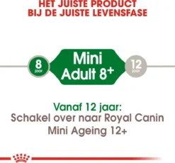 Royal Canin Mini Adult +8 8 KG 33 Royal Canin Mini Adult +8 8 KG -Hondenartikelen Winkel 1200x1117 1