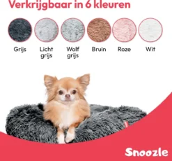 Snoozle Hondenmand - Zacht En Luxe Hondenkussen - Wasbaar - Fluffy - Hondenmanden - 80cm - Grijs -Hondenartikelen Winkel 1200x1118 9
