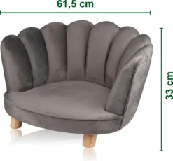 Maxxpro Katten- En Hondenstoel - Grijs - Verhoogd Met Houten Poten - Fluweel Materiaal - 61.5 X 52 X 33 CM - Huisdieren Tot 80 KG 13 Maxxpro Katten- En Hondenstoel - Grijs - Verhoogd Met Houten Poten - Fluweel Materiaal - 61.5 X 52 X 33 CM - Huisdieren Tot 80 KG -Hondenartikelen Winkel 1200x1119 1