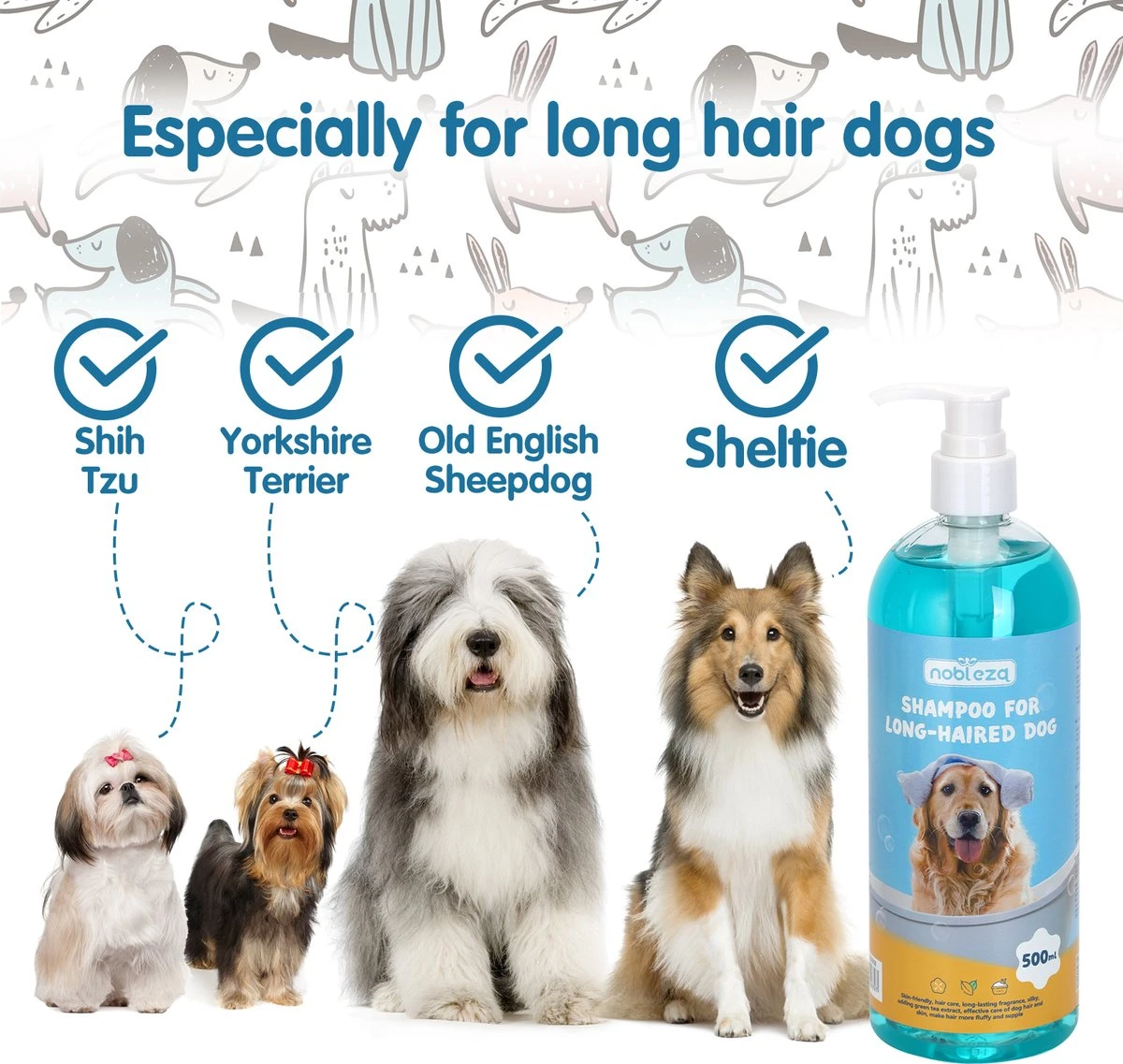 Nobleza ZWN - Hondenshampoo - 500 Ml - Shampoo Voor Honden 3 Nobleza ZWN - Hondenshampoo - 500 Ml - Shampoo Voor Honden - Afbeelding 3
