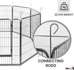 MaxxPet Puppyren - Hondenbench - Hondenren- Puppyren Met 8 Kennelpanelen - Staal -80 X 100 Cm Ø 210 Cm 17 MaxxPet Puppyren - Hondenbench - Hondenren- Puppyren Met 8 Kennelpanelen - Staal -80 X 100 Cm Ø 210 Cm -Hondenartikelen Winkel 1200x1138 4
