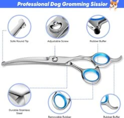 BOTC Schaar Voor Dieren - Set 5 Stuks - Zilver - Effileerscharen - Honden Scharenset - Dierenschaar - Trimscharen - Trimset -Hondenartikelen Winkel 1200x1144 10